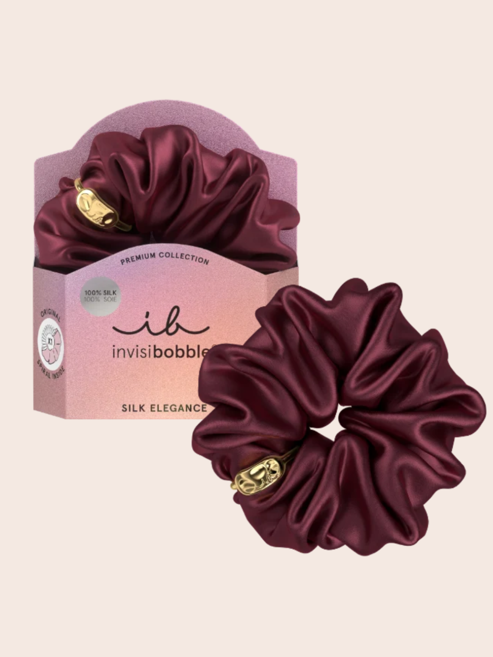 Sprunchie Soie - Bordeaux